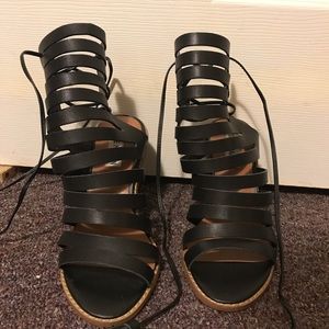 Steve Madden Lace Up Heel Sandals